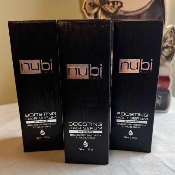 New in Box! 3 Nubi Boosting Hair Serum Treatment for Dull, Damaged, Frizzy Hair - Picture 4 of 8